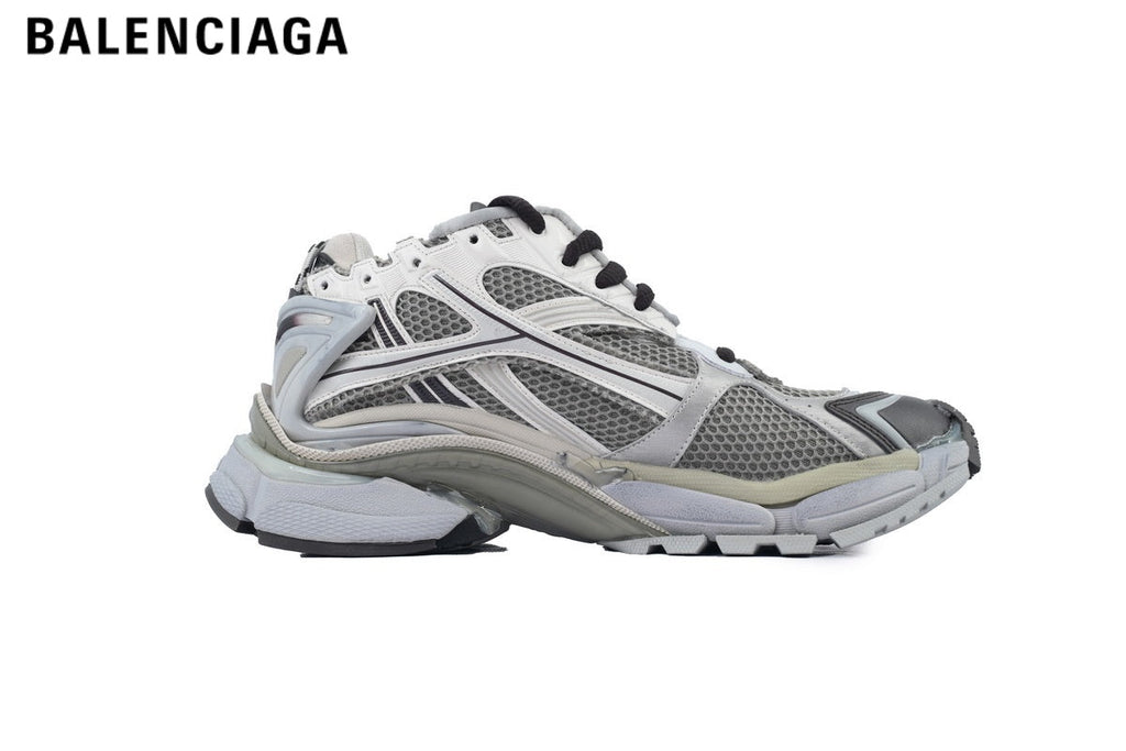 Balenciaga Runner men's shoes  women sneakers — Grey / White