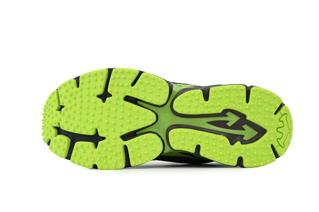 Off-White Be Right Back Women's Men's Shoes | Black & Neon Green Mesh Retro Sneakers