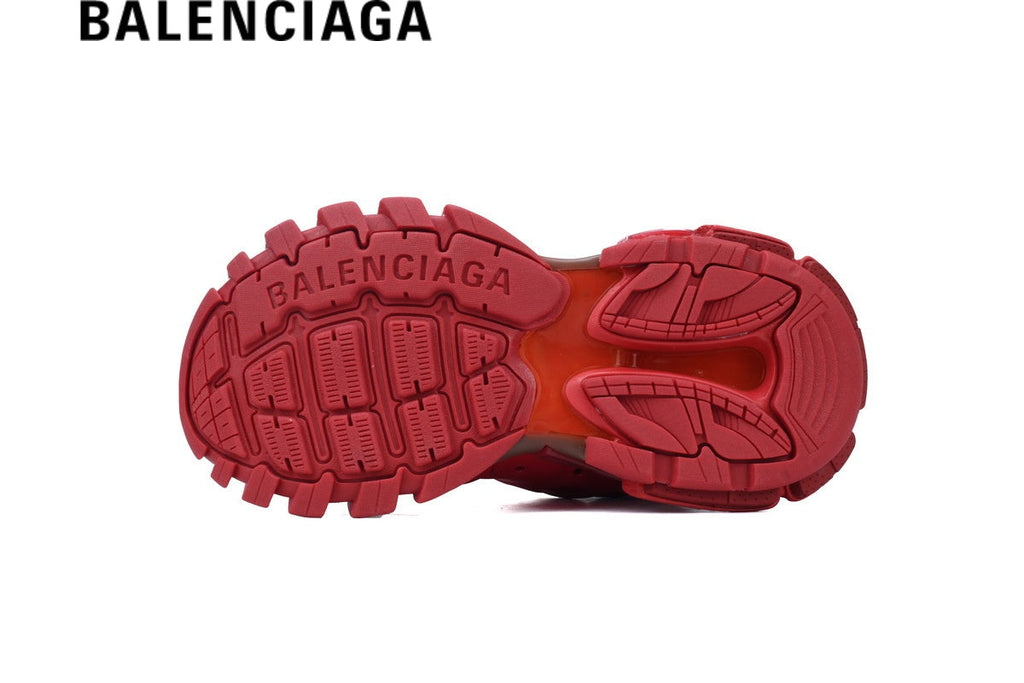 Balenciaga Track men's shoes  women sneakers in All Red