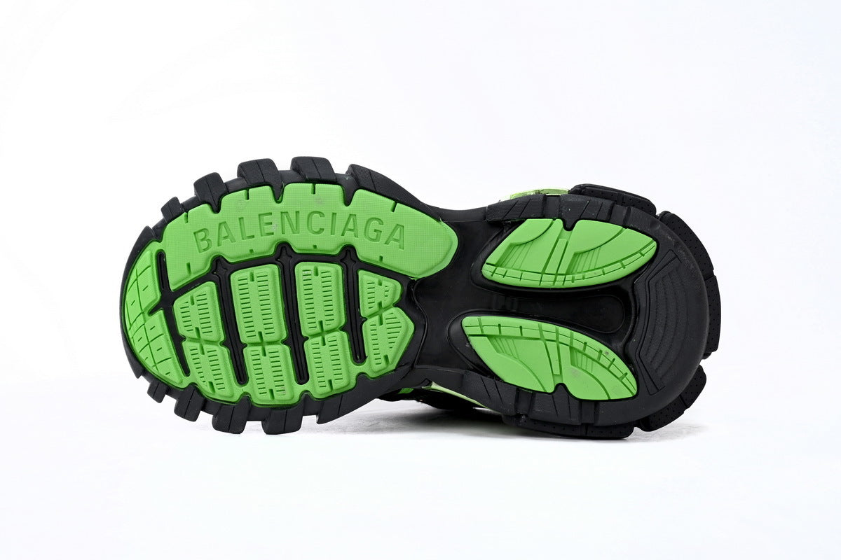 Balenciaga men's shoes  Track.2 Sneakers   balenciaga runners Black and green