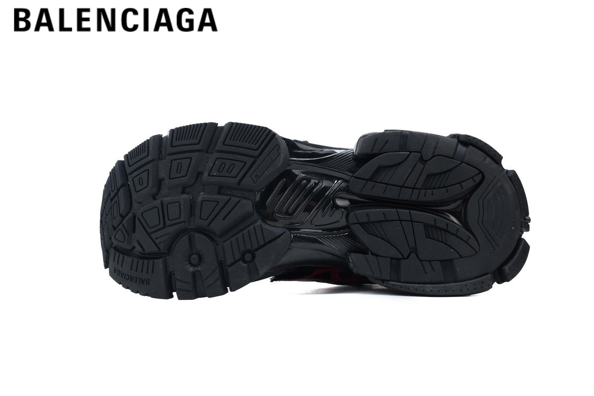 Balenciaga Runner Graffiti men's shoes  women sneakers — Black / Red