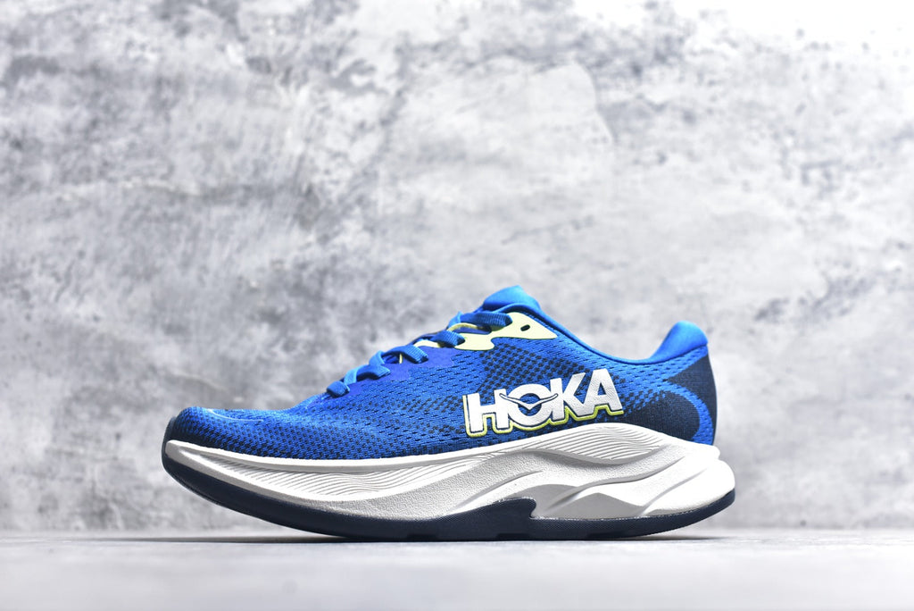 HOKA Rincon 4 Women's Men's Shoes | Royal Blue & White Mesh Running Sneakers