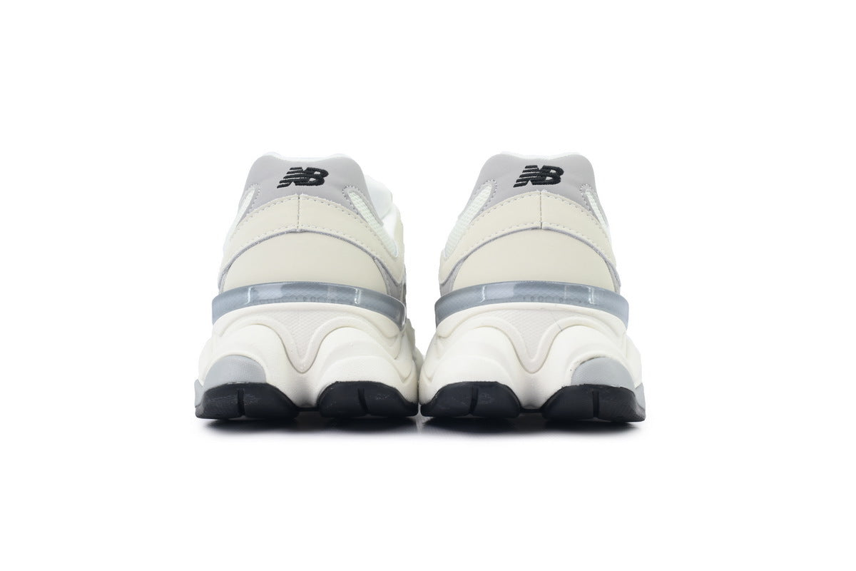 New Balance 9060 Women's & Men's Cream White Chunky Retro Sneakers
