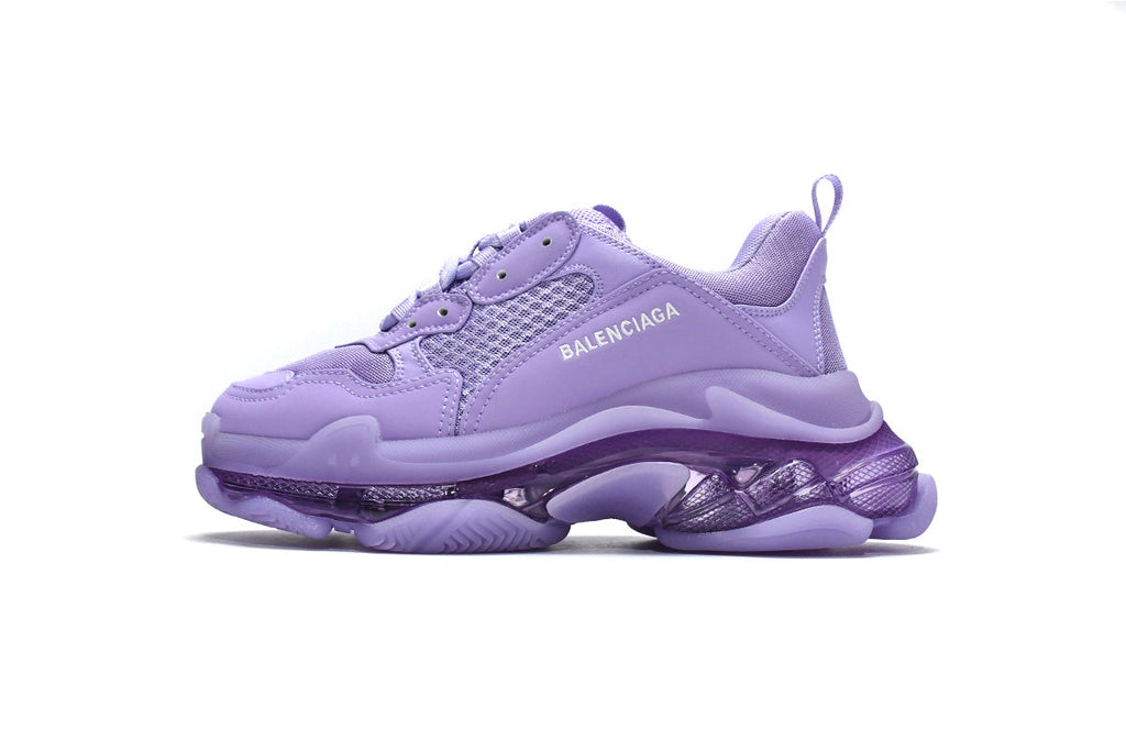 Balenciaga men's shoes Track  Triple S Clear Sole Sneakers  balenciaga runners Purple