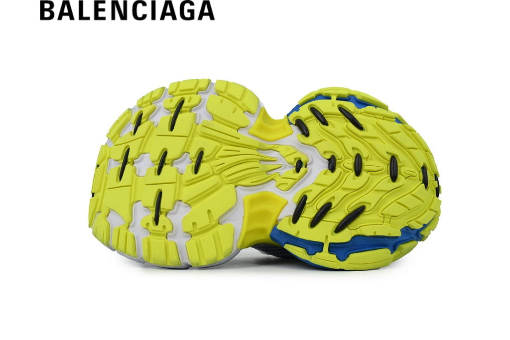 Balenciaga Cargo men's shoes  women sneakers White Blue Lime