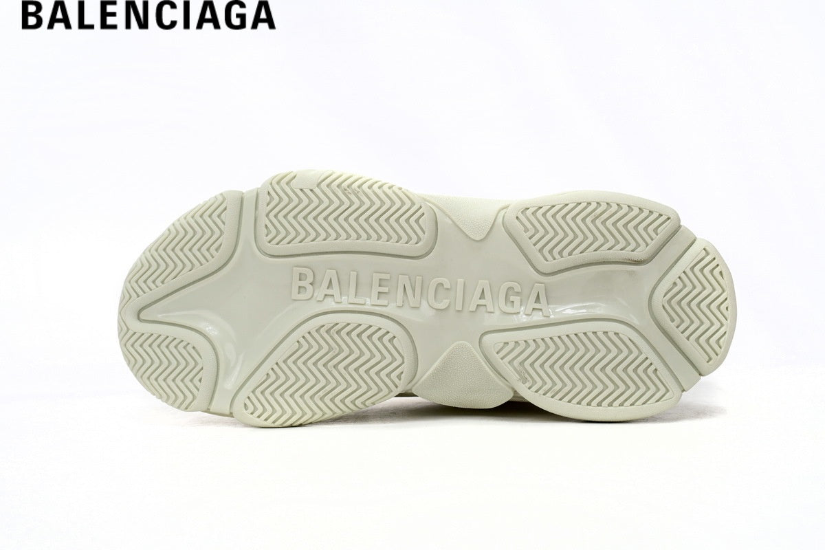 Balenciaga Triple S men's shoes  women sneakers - Off White