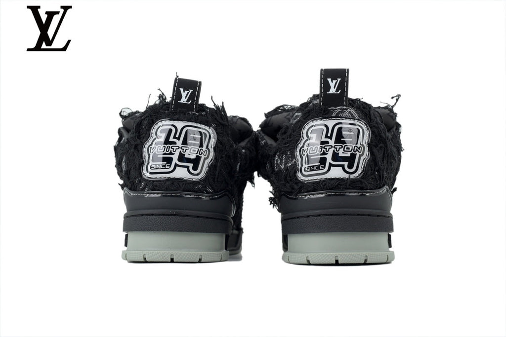 Louis Vuitton  shoes for man  women Skate Sneaker – Black Fringe