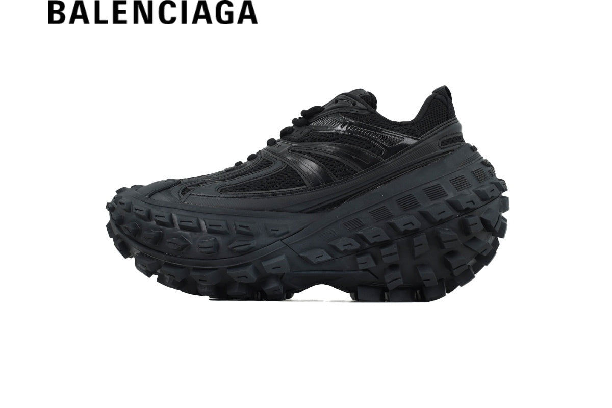 Balenciaga Defender men's shoes  women sneakers Black