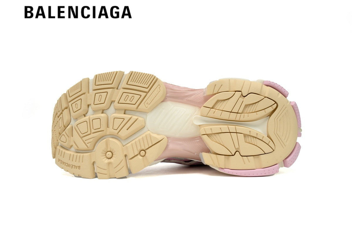 Balenciaga Runner men's shoes  women sneakers White Pink