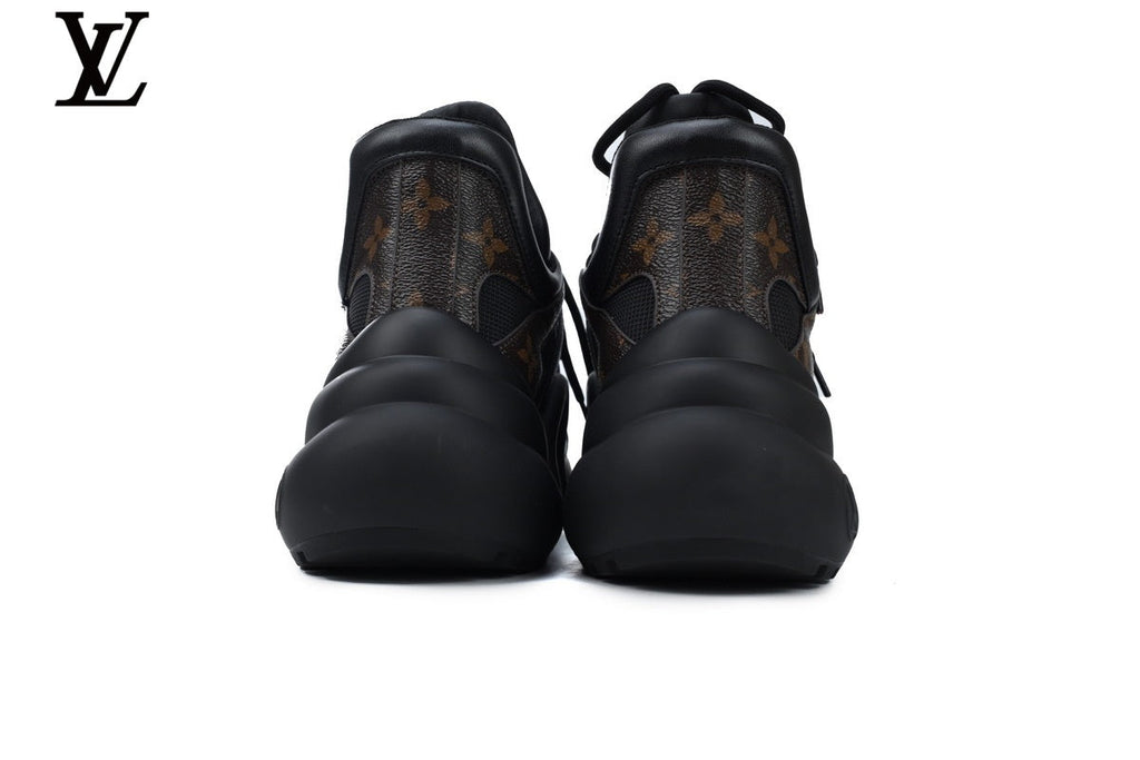 Louis Vuitton LV shoes for man  women Archlight Sneaker – Black Monogram