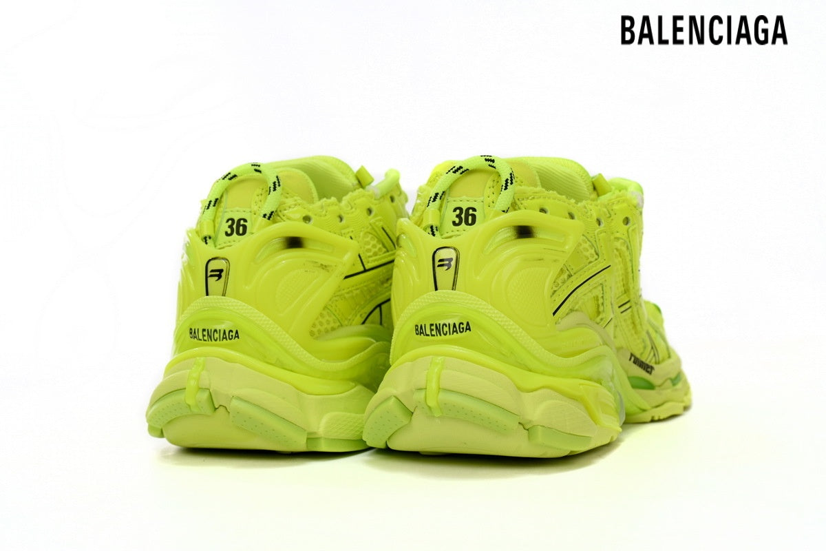 Balenciaga Runner Sneaker Fluorescent Yellow Mesh