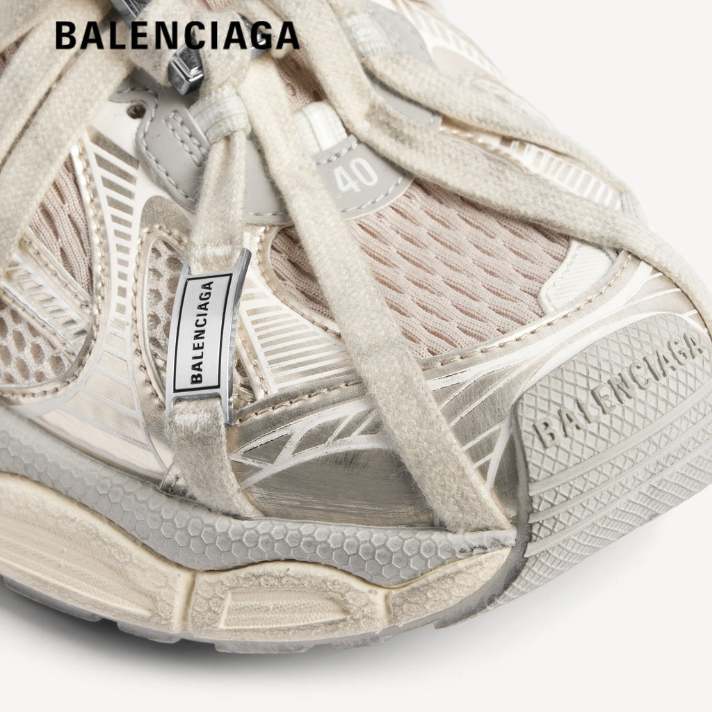 Balenciaga 3XL men's shoes  women sneakers Silver Beige