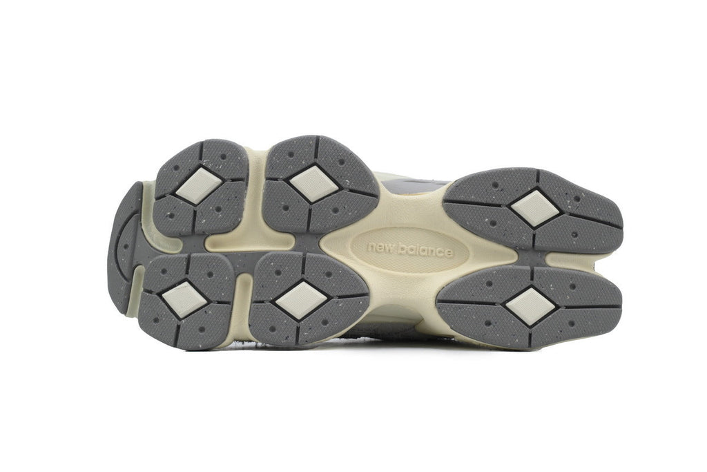 New Balance 9060 Women's & Men's Grey Cream Chunky Retro Sneakers