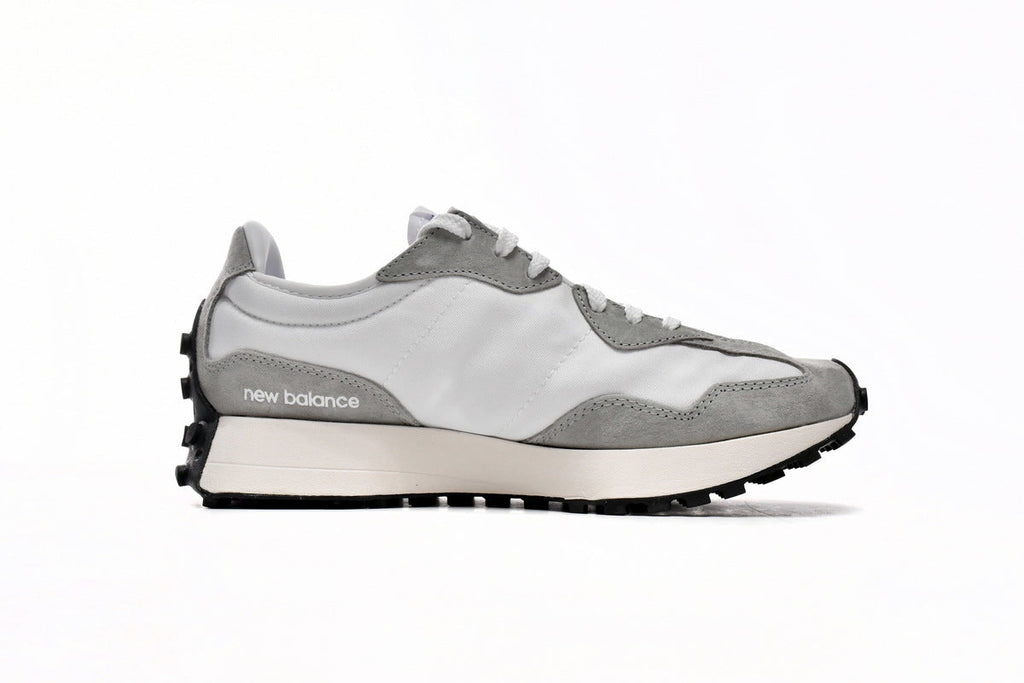 New Balance 327 Women's & Men's Retro Sneakers - Grey & White N Logo