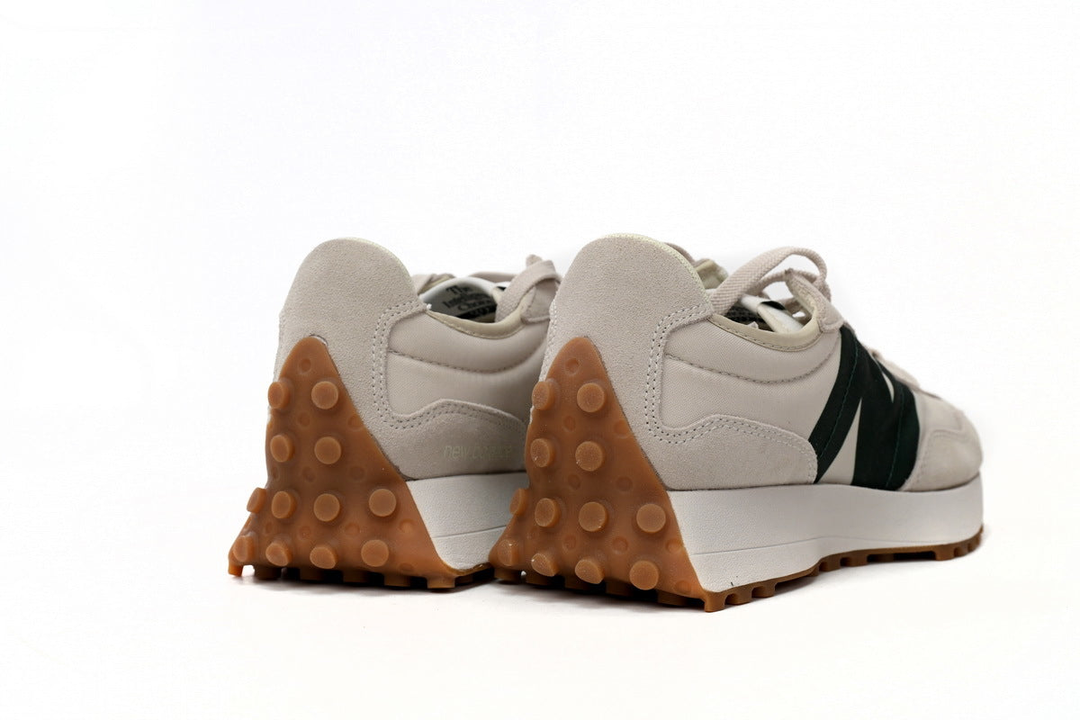 New Balance 327 Women's & Men's Retro Sneakers - Cream & Dark Green