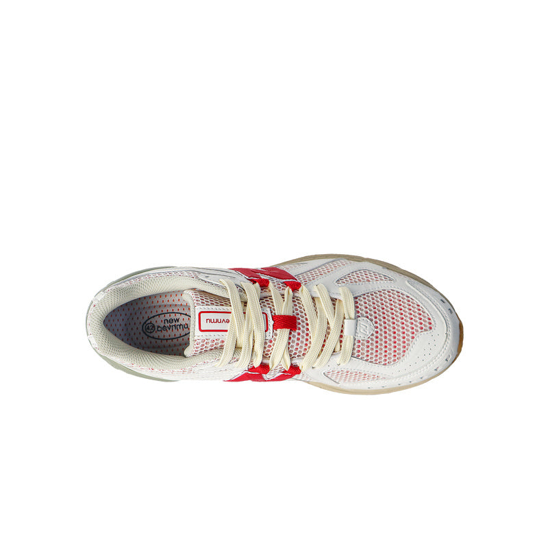 New Balance 1906R Women's & Men's White & Red Retro Gum Sole Sneakers