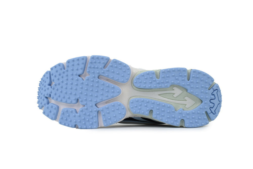 Off-White Be Right Back Women's Men's Shoes | White & Light Blue Mesh Retro Sneakers