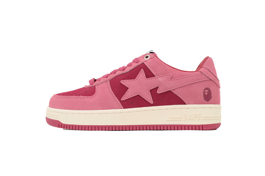 A BATHING APE BAPE STA Pink, Rose & Cream Sneakers | Women's & Men's Skate-Inspired Shoes