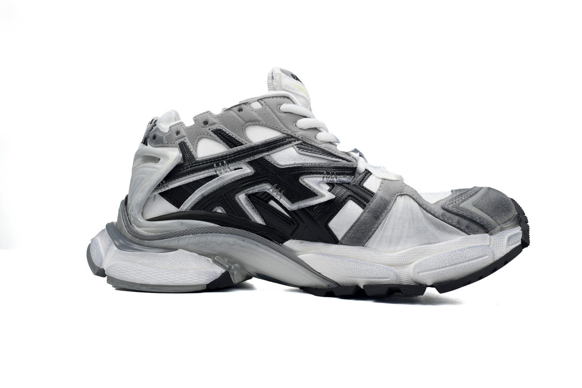 Balenciaga men's shoes Track Runner Sneaker – Distressed Low-Top  balenciaga runners grey