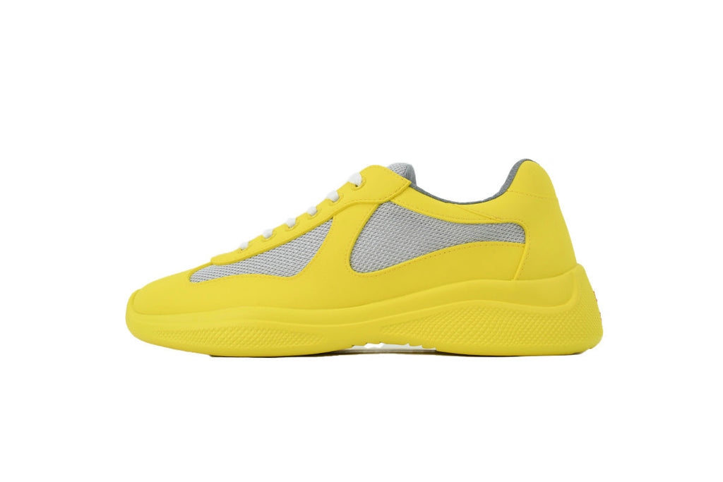 Prada America's Cup Sneakers slip ons womens  prada designer mens shoes yellow