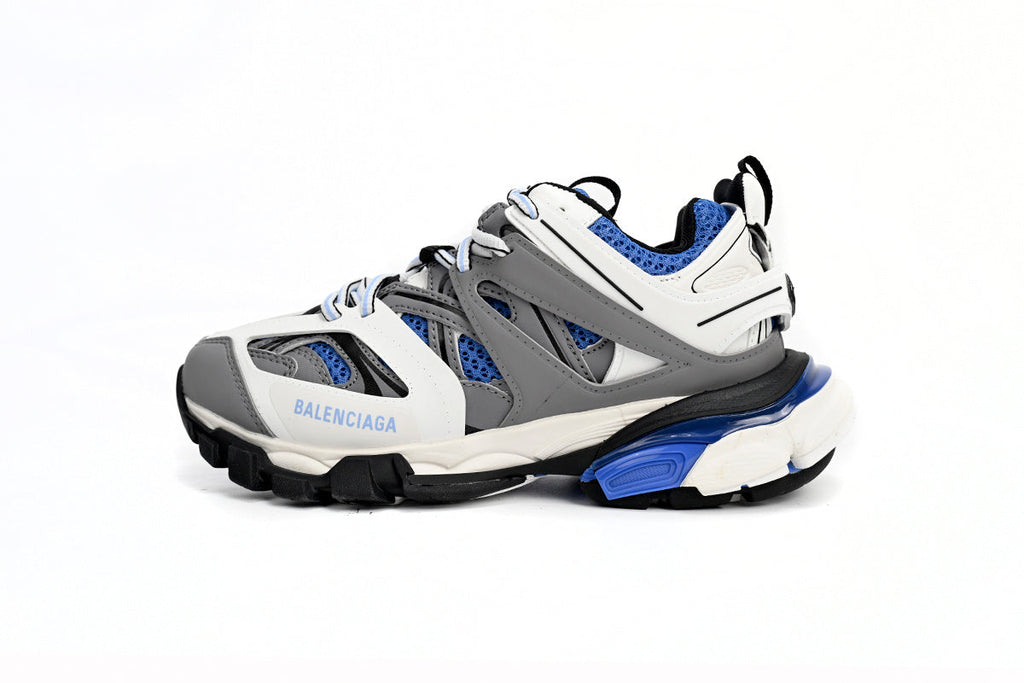 Balenciaga men's shoes Track Sneaker balenciaga runners White and blue