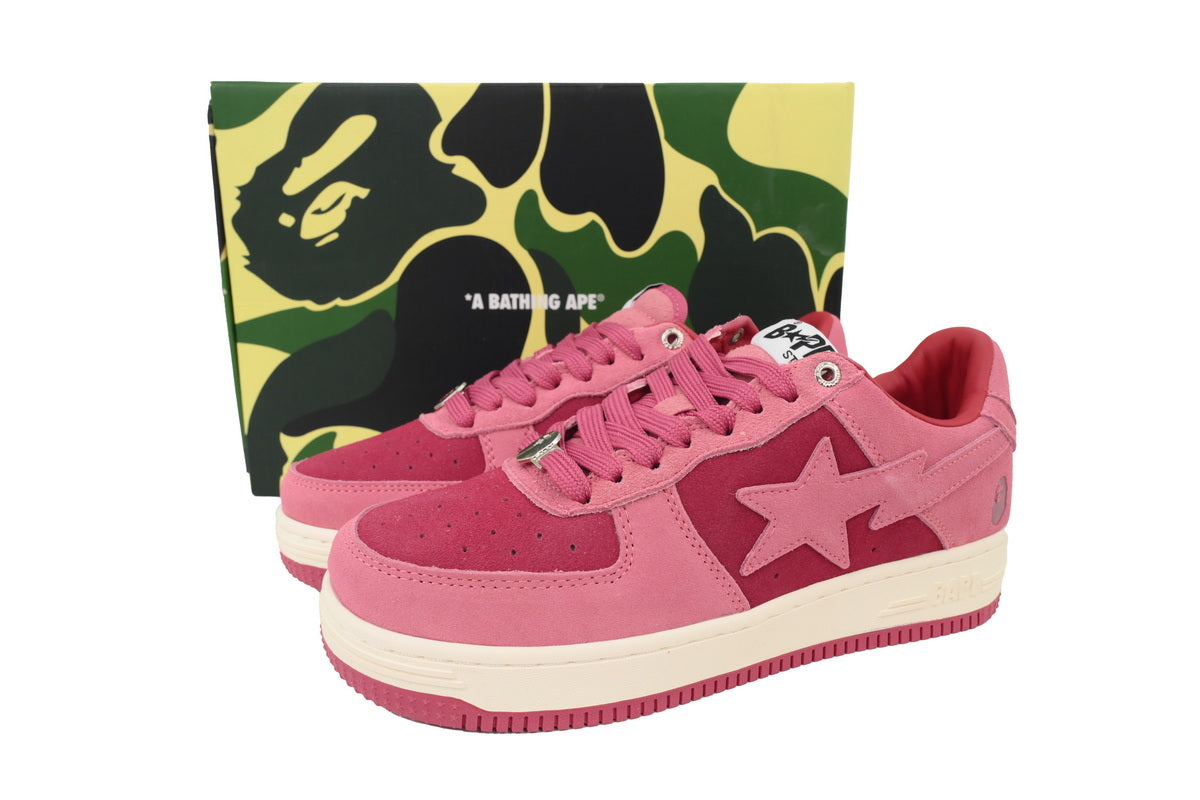 A BATHING APE BAPE STA Pink, Rose & Cream Sneakers | Women's & Men's Skate-Inspired Shoes