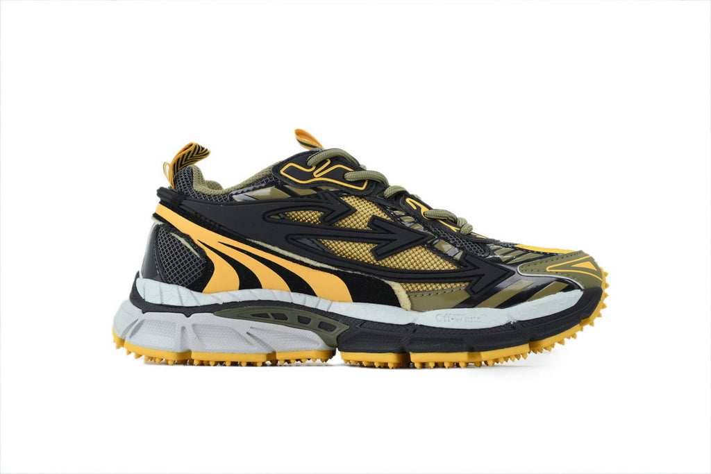 Off-White Be Right Back Women's Men's Black, Olive & Yellow Chunky Sneakers