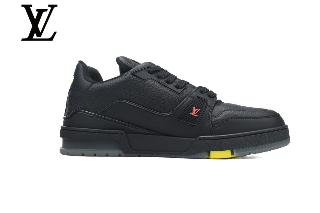 Louis Vuitton Trainer shoes for man  women Black Multicolor Sneakers