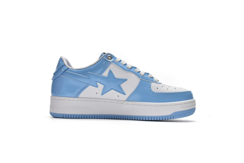 A BATHING APE BAPE STA Light Blue & White Sneakers | Women's & Men's Skate-Inspired Shoes