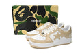 A BATHING APE BAPE STA Sand Beige & White Sneakers | Women's & Men's Skate-Inspired Shoes