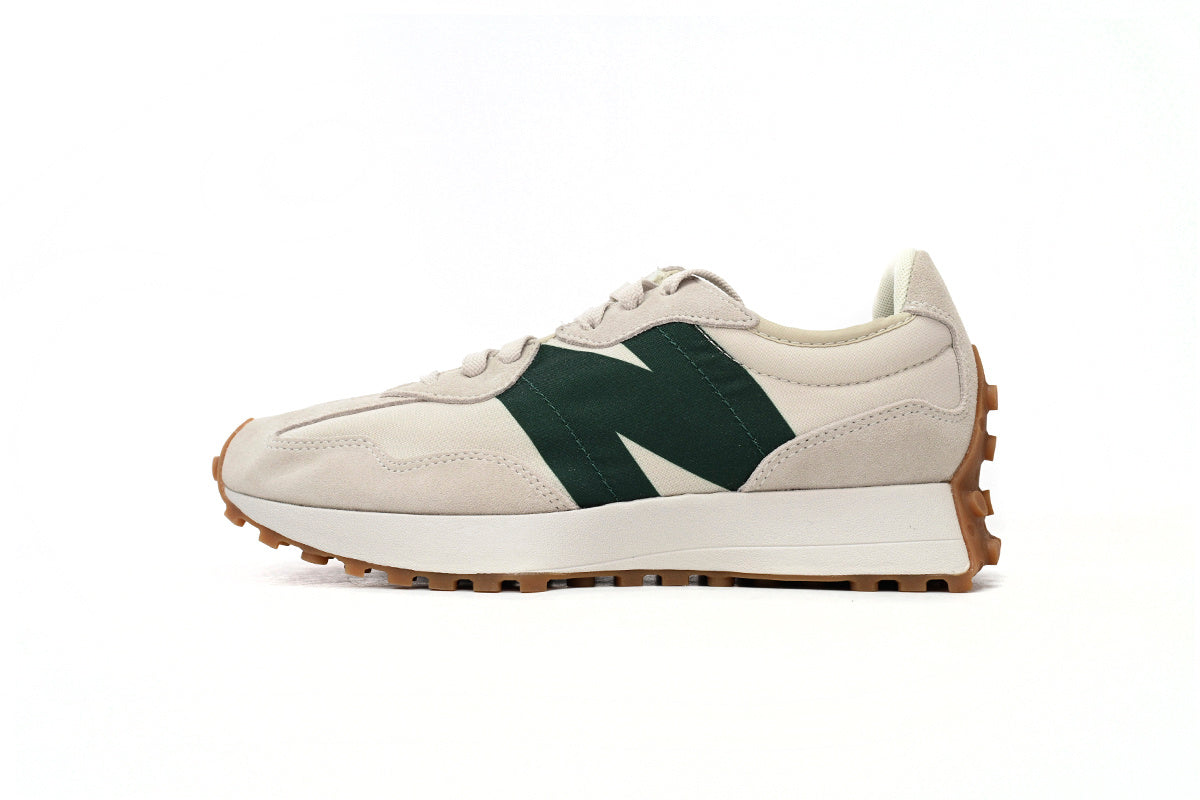 New Balance 327 Women's & Men's Retro Sneakers - Cream & Dark Green