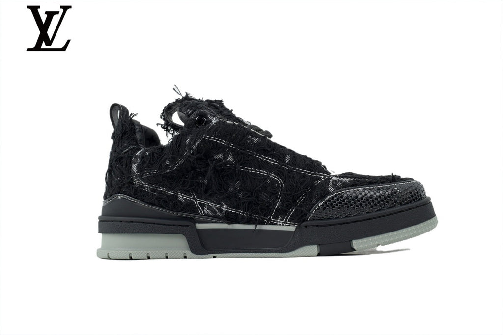 Louis Vuitton  shoes for man  women Skate Sneaker – Black Fringe