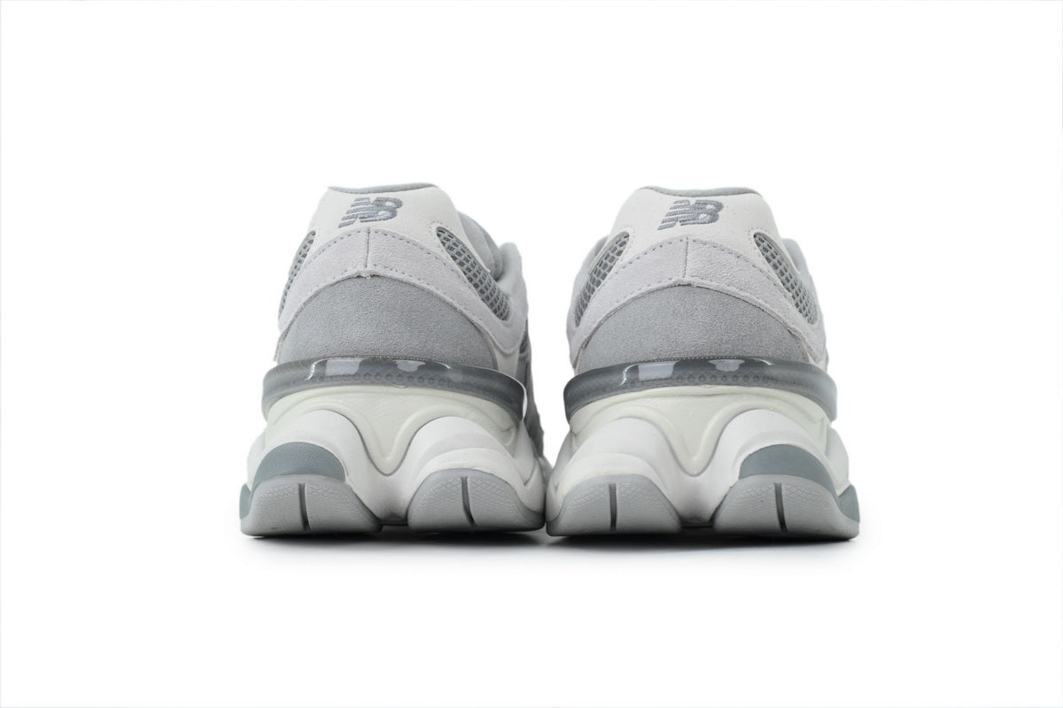 New Balance 9060 Women's & Men's Light Grey & White Chunky Retro Sneakers