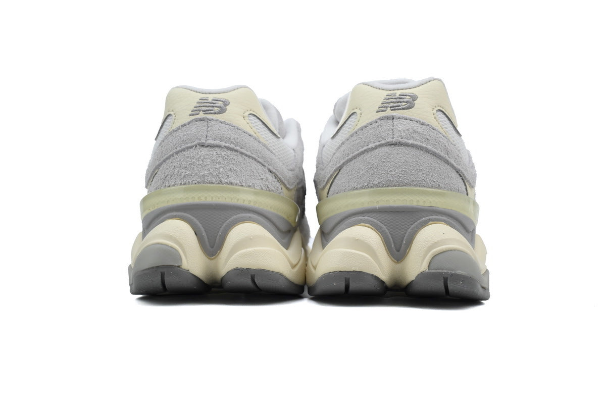 New Balance 9060 Women's & Men's Grey Cream Chunky Retro Sneakers