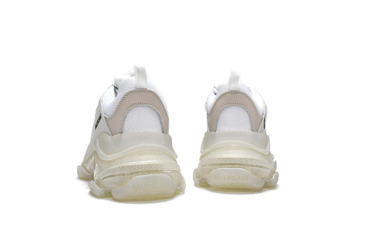 Balenciaga men's shoes Track Triple S Clear Sole Sneakers balenciaga runners White