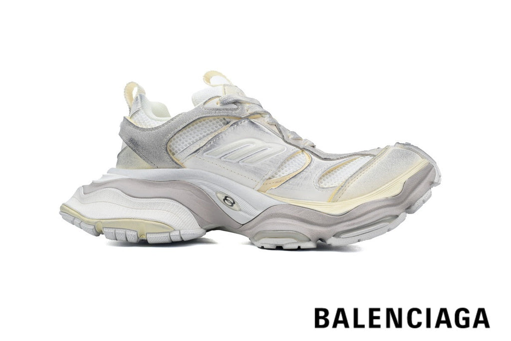 Balenciaga Runner men's shoes  women sneakers– White & Beige