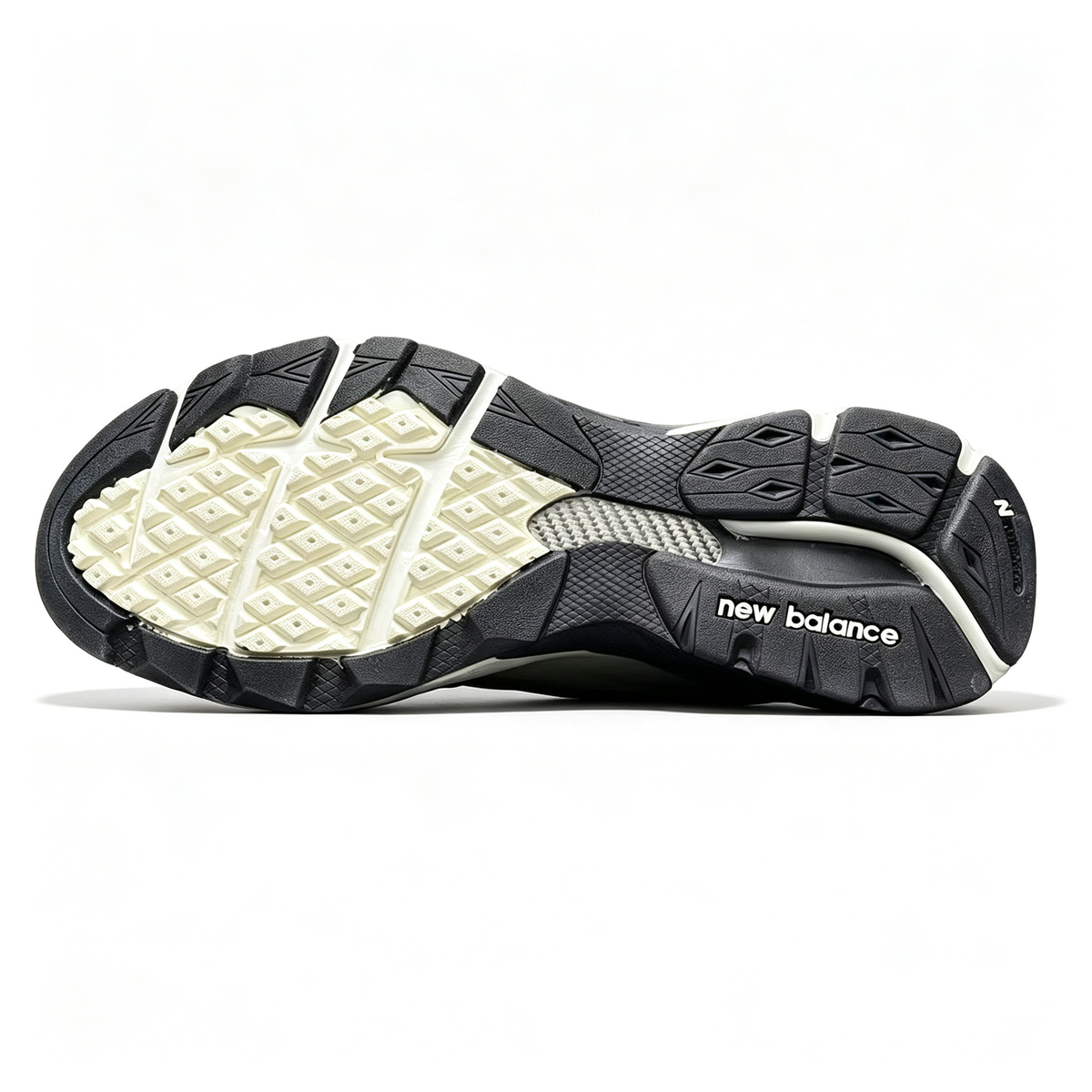 JJJJound x New Balance 990v3 Moonbeam Women's & Men's Cream Black Retro Sneakers