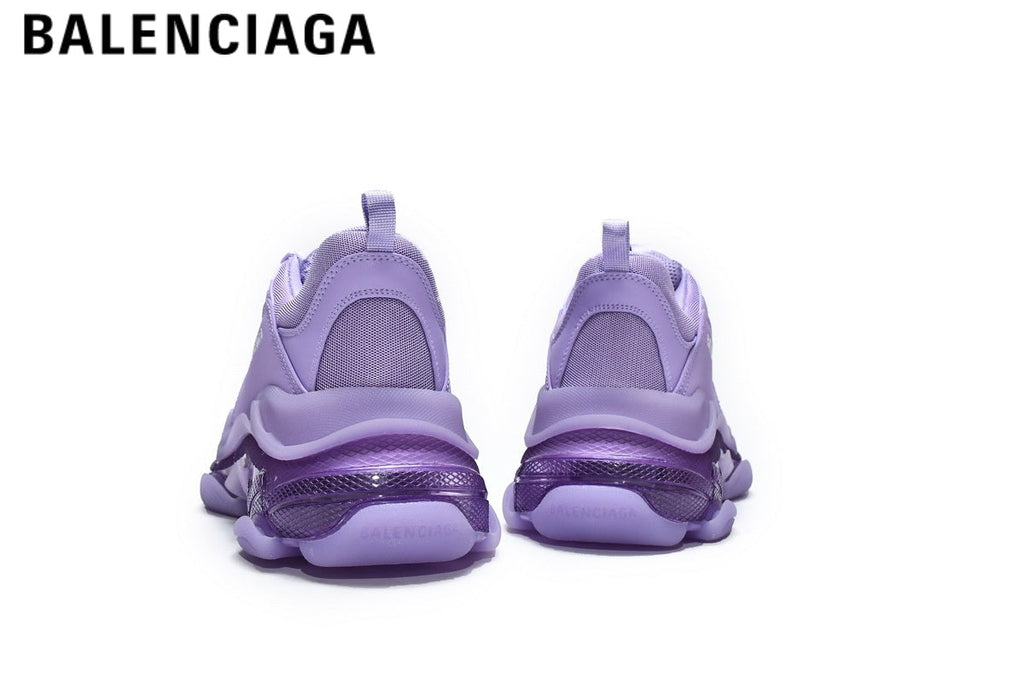 Balenciaga Triple S men's shoes  women sneakers — Purple