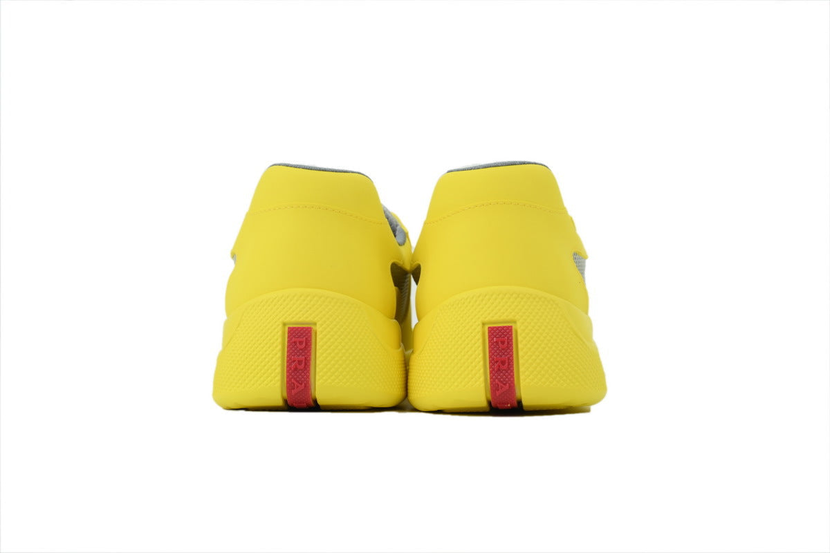 Prada America's Cup Sneakers slip ons womens  prada designer mens shoes yellow