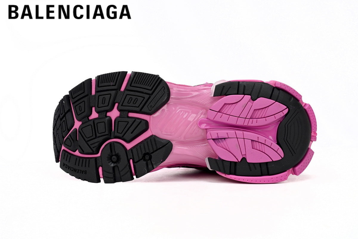 Balenciaga Runner men's shoes  women sneakers — Pink / Black