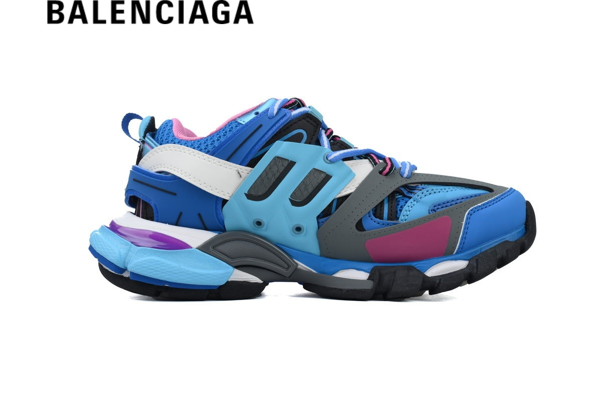 Balenciaga Track men's shoes  women sneakers Blue Multicolor