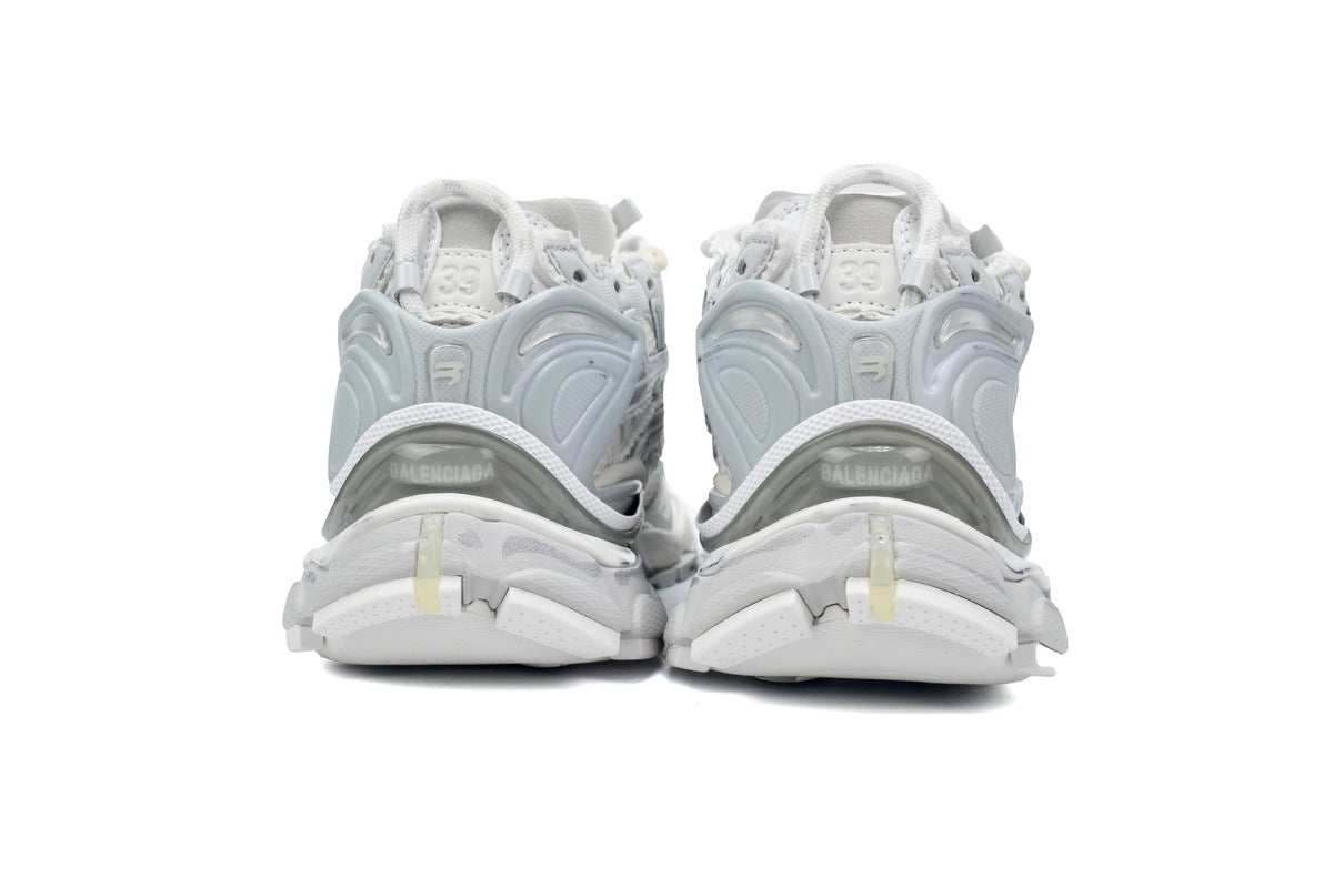 Balenciaga men's shoes Track  Runner Sneaker – Distressed Low-Top  balenciaga runners White