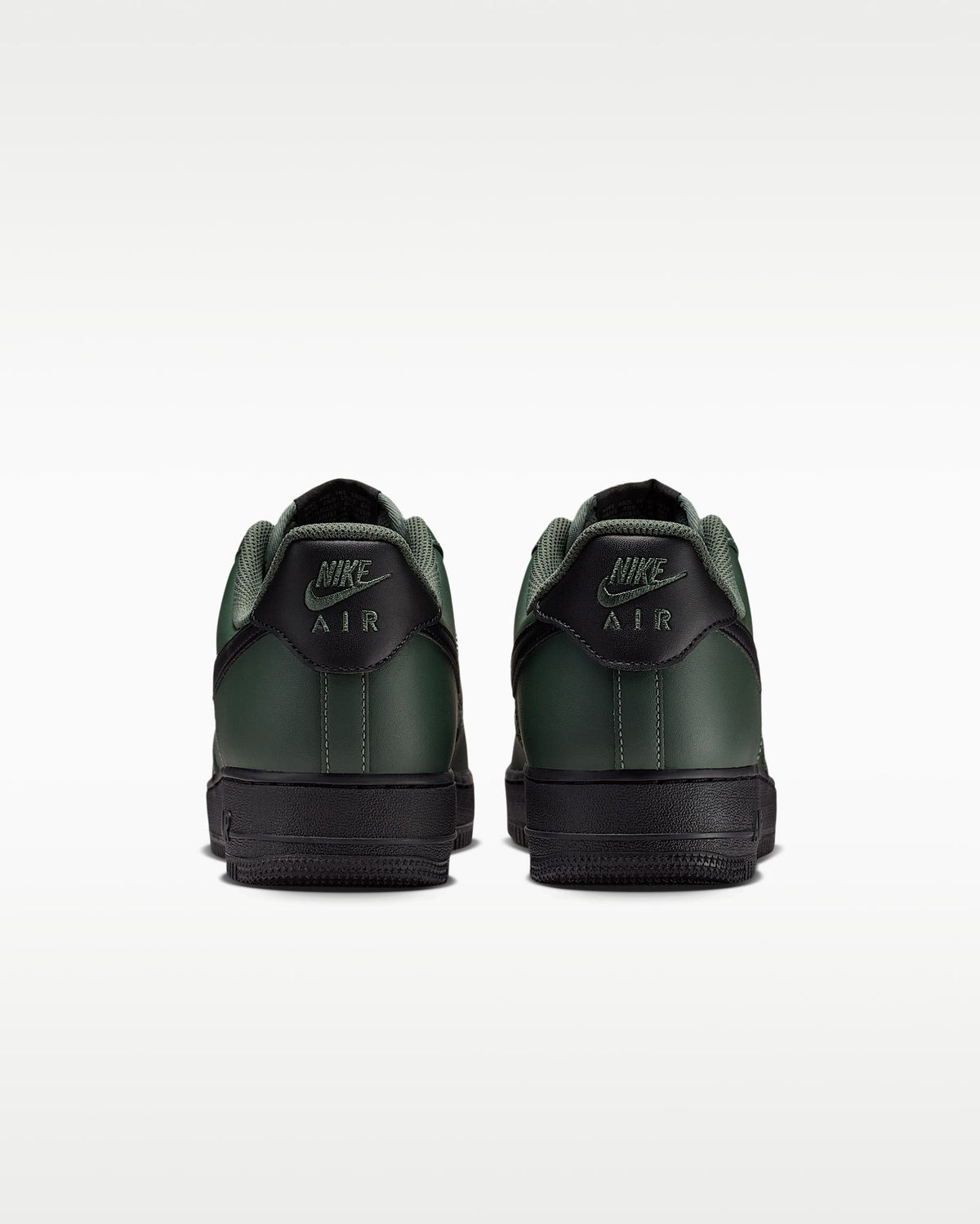 Nike Air Force 1 '07 Dark Green Black Swoosh Sneakers mens low top shoes