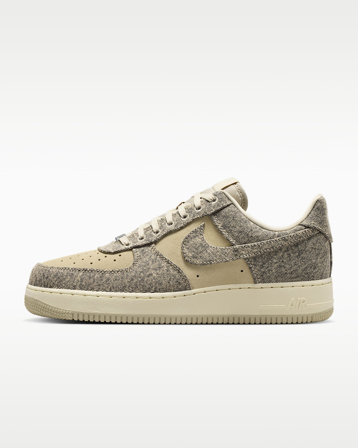 Nike Air Force 1 '07 Rattan Beige Denim Sneakers mens low top shoes