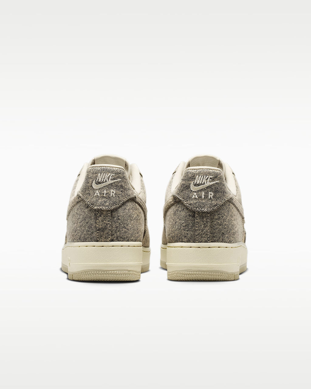 Nike Air Force 1 '07 Rattan Beige Denim Sneakers mens low top shoes