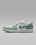 nike mens low top shoes Air Jordan 1 Low OG White Jade Green Leather Sneakers
