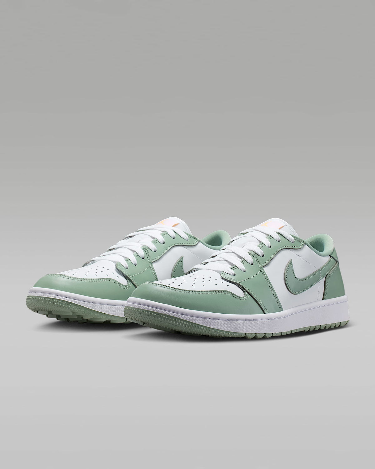 nike mens low top shoes Air Jordan 1 Low OG White Jade Green Leather Sneakers