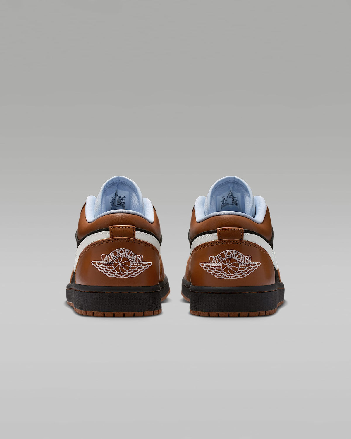nike mens low top shoes Air Jordan 1 Low SE Dark Russet Black and White Sneakers