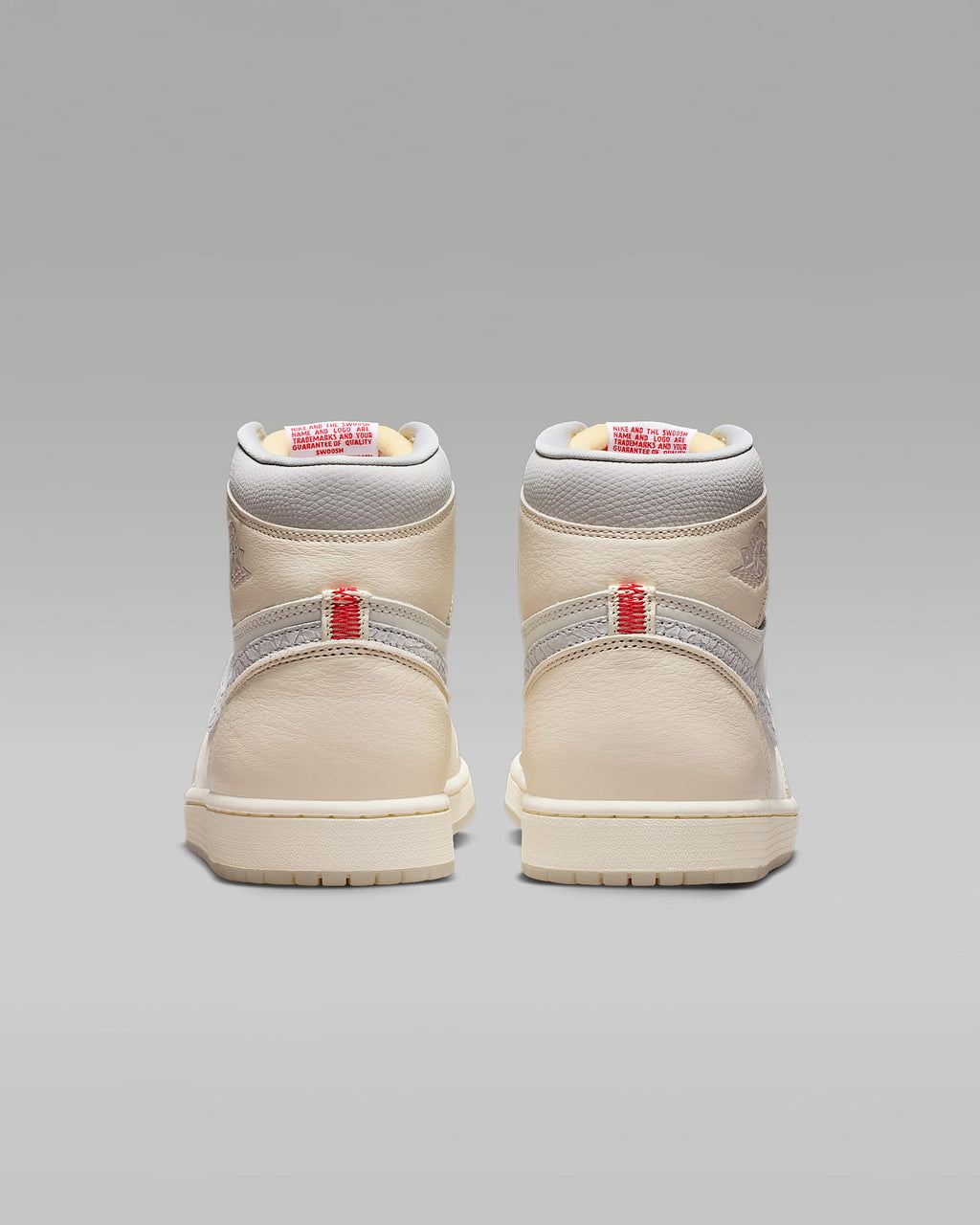 nike shoes for men  Air Jordan 1 High OG Sail and Light Silver Sneakers