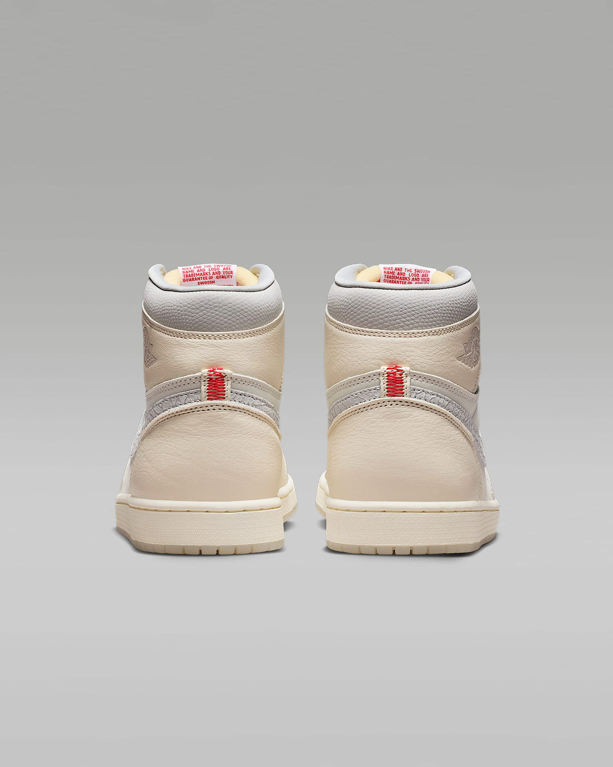 nike shoes for men  Air Jordan 1 High OG Sail and Light Silver Sneakers